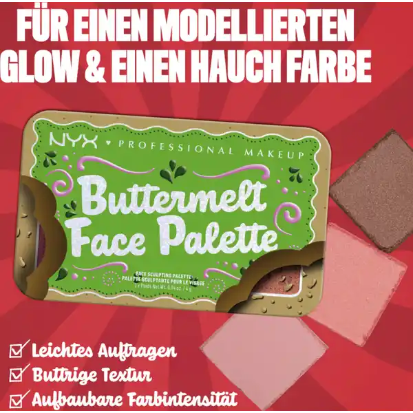 Buttermelt Face Palette Blush und Bronzer Duo Dark