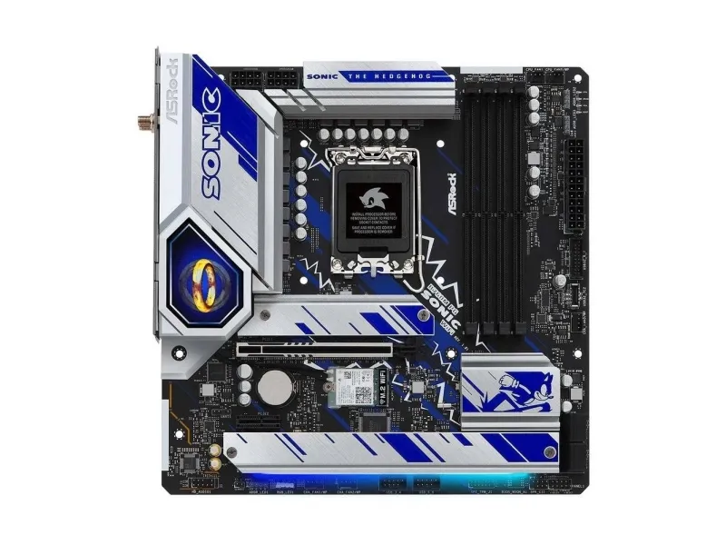ASRock B760M PG Sonic WiFi - Bundkort - micro ATX - LGA1700 sokkel - B760 Chipset - USB-C 3.2 Gen2, USB 3.2 Gen 2, USB 3.2 Gen 1 - 2.5 Gigabit LAN, Wi-Fi 6E, Bluetooth - onboard grafik (CPU påkrævet) - HD Audio (8-kanaler)
