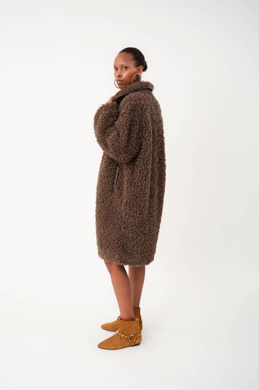 Lollys Laundry - Teddy Jas - Bruin - Winterjassen