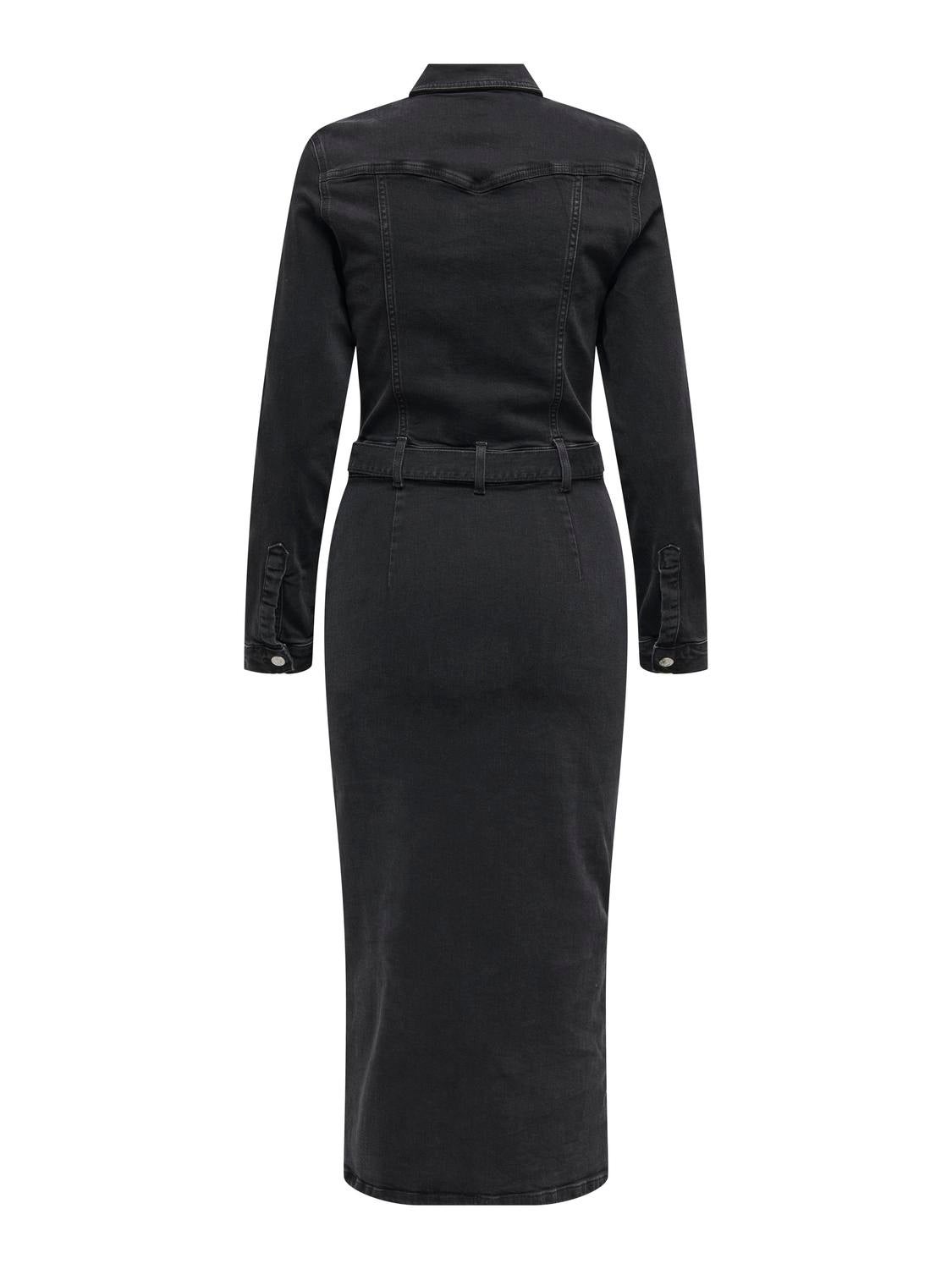ONLDOLLY Midikleid Black Denim