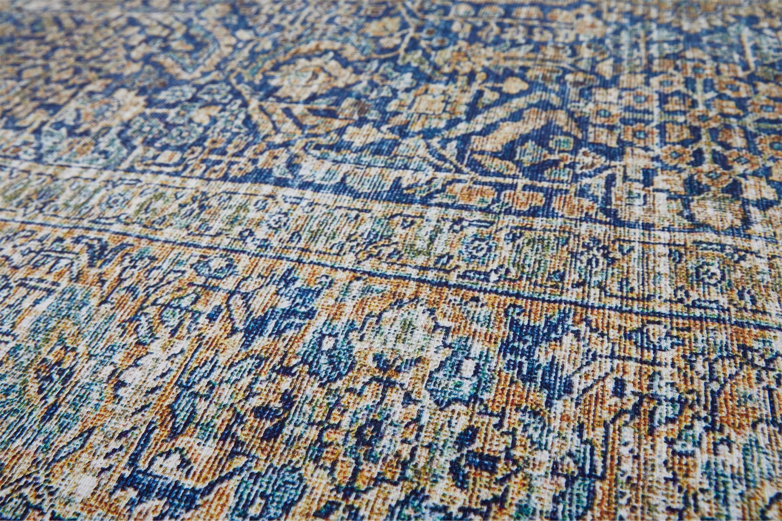 b. b home passion Teppich LOFT 240 x 340 cm blau/gelb