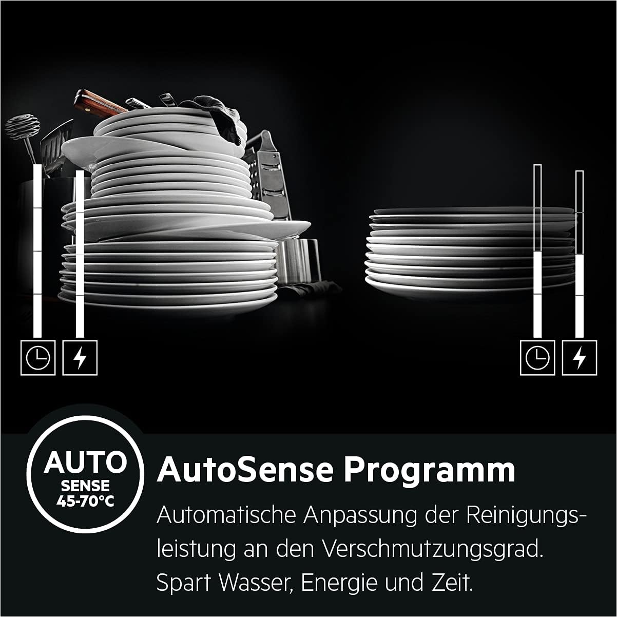 AEG FSB53907Z Vollintegrierter-Geschirrspüler / 60cm / AirDry - perfekte Trocknungsergebnisse/A/energiesparend/MaxiFlex Besteckschublade/Startzeitvorwahl/Wasserstopp/extra leise
