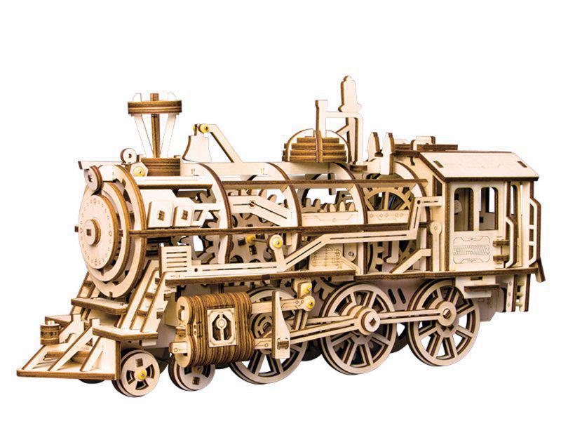 RoboTime Bausatz Lokomotive Lokomotive 3D Puzzle aus Holz