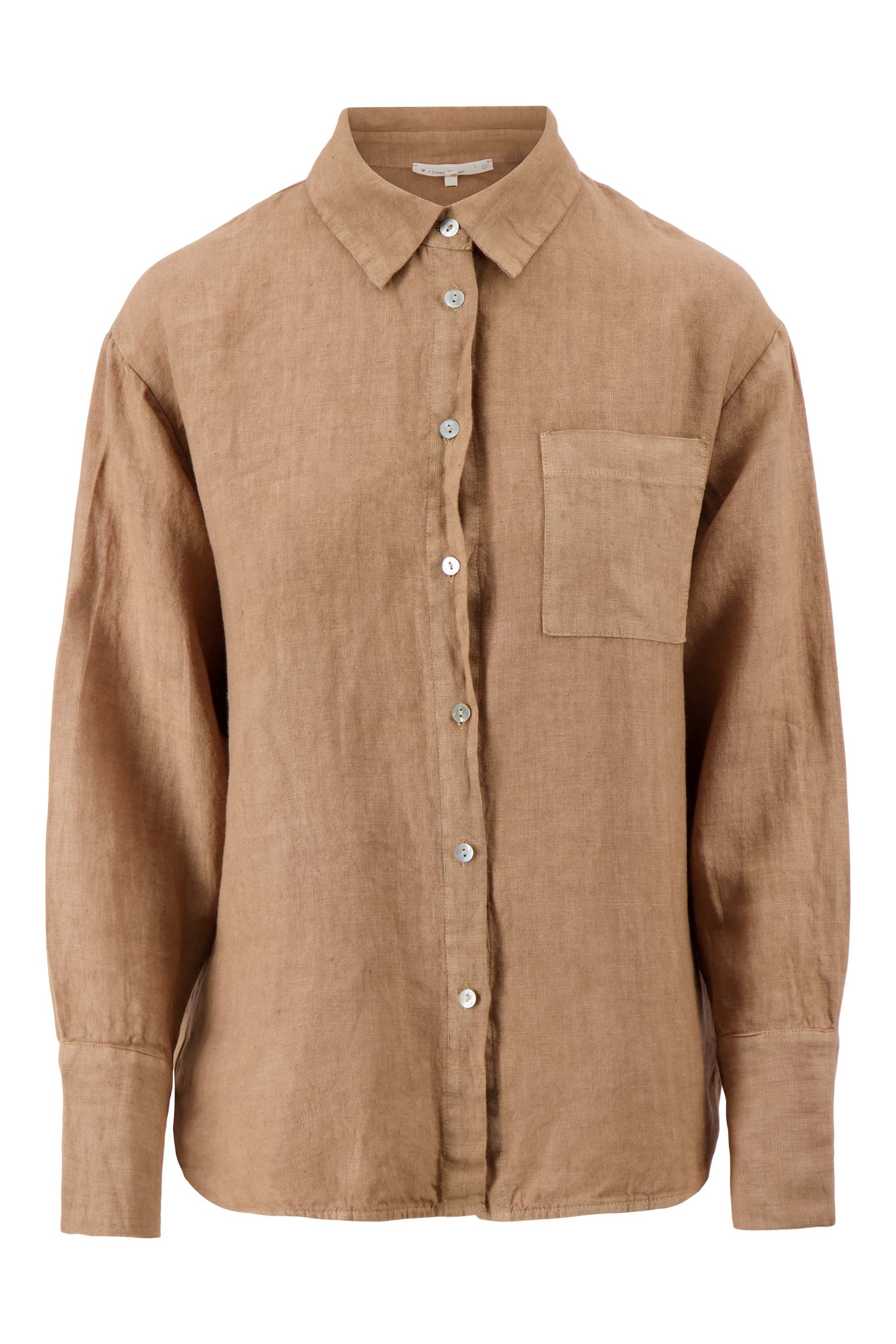 100% linnen lange blouse