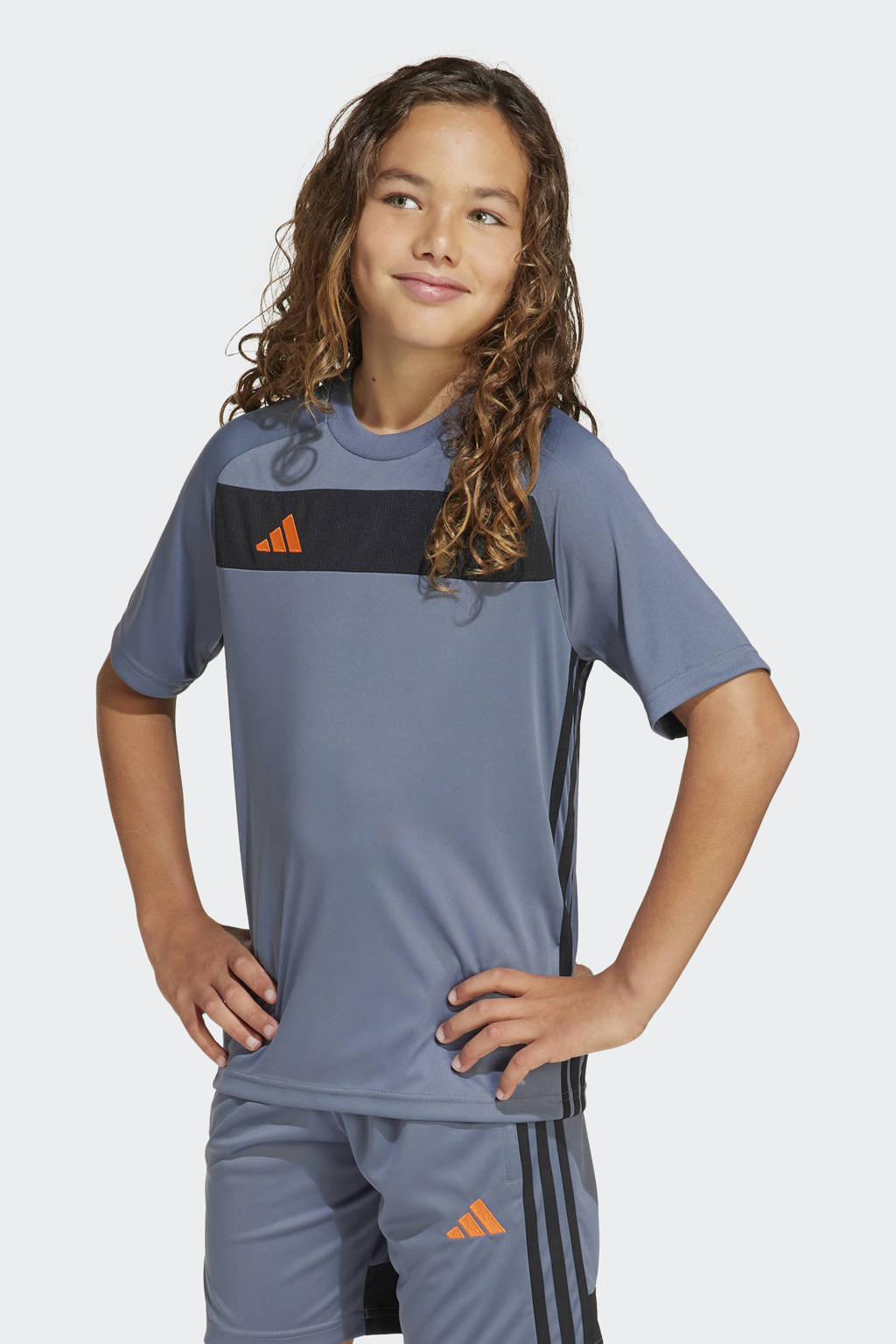adidas voetbalshirt Tiro 25 Essentials antraciet/oranje