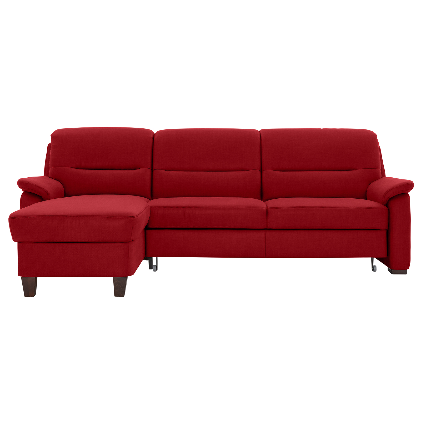 polsterpower Ecksofa - Miro bordeaux - Basismodell - Recamiere links