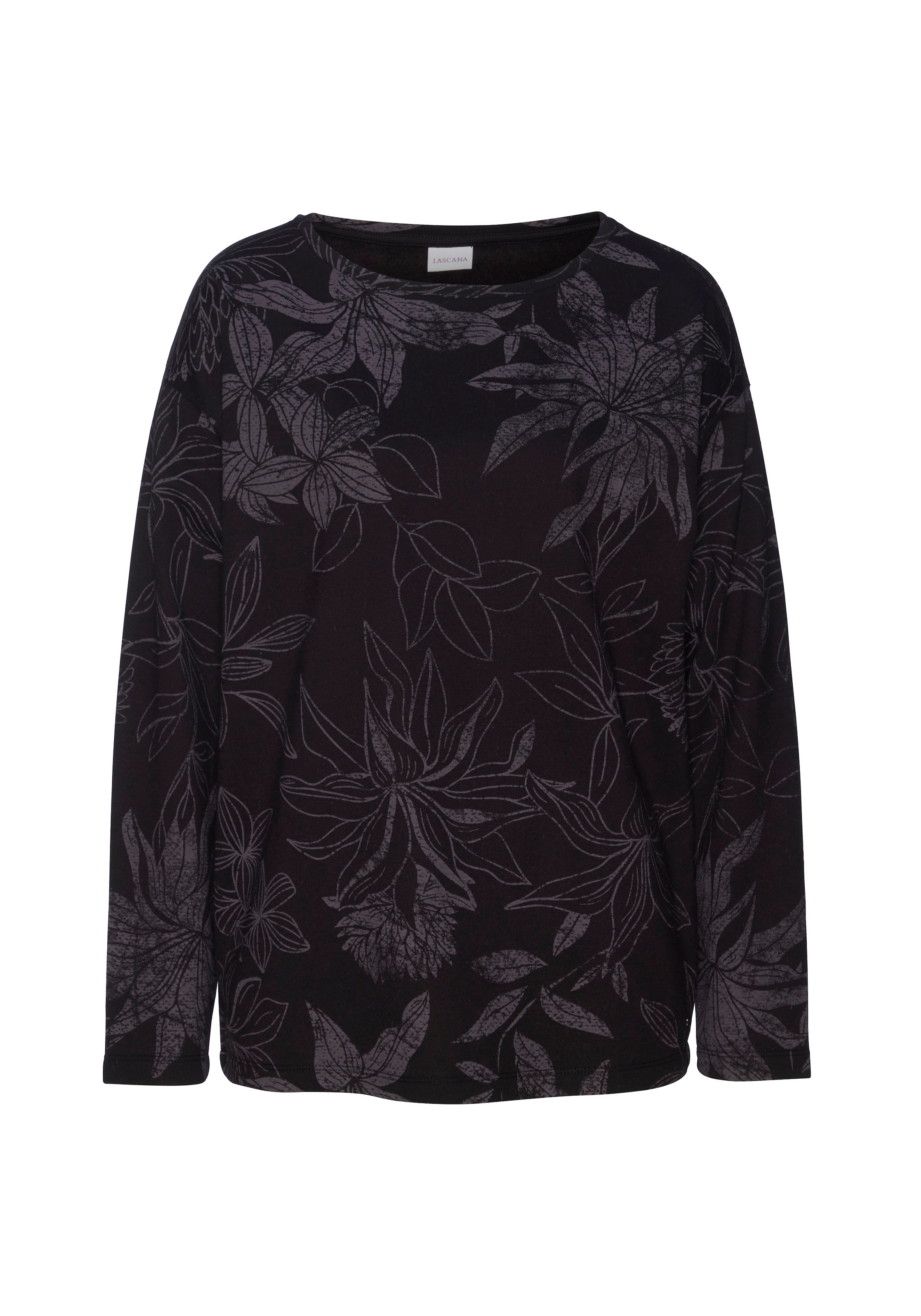 LASCANA Sweatshirt , mit floralem Alloverdruck, Loungewear