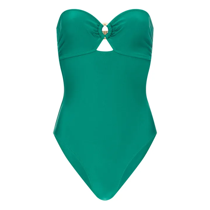 Alma Deia Maillot de bain 1 pièce Bandeau | Vert émeraude