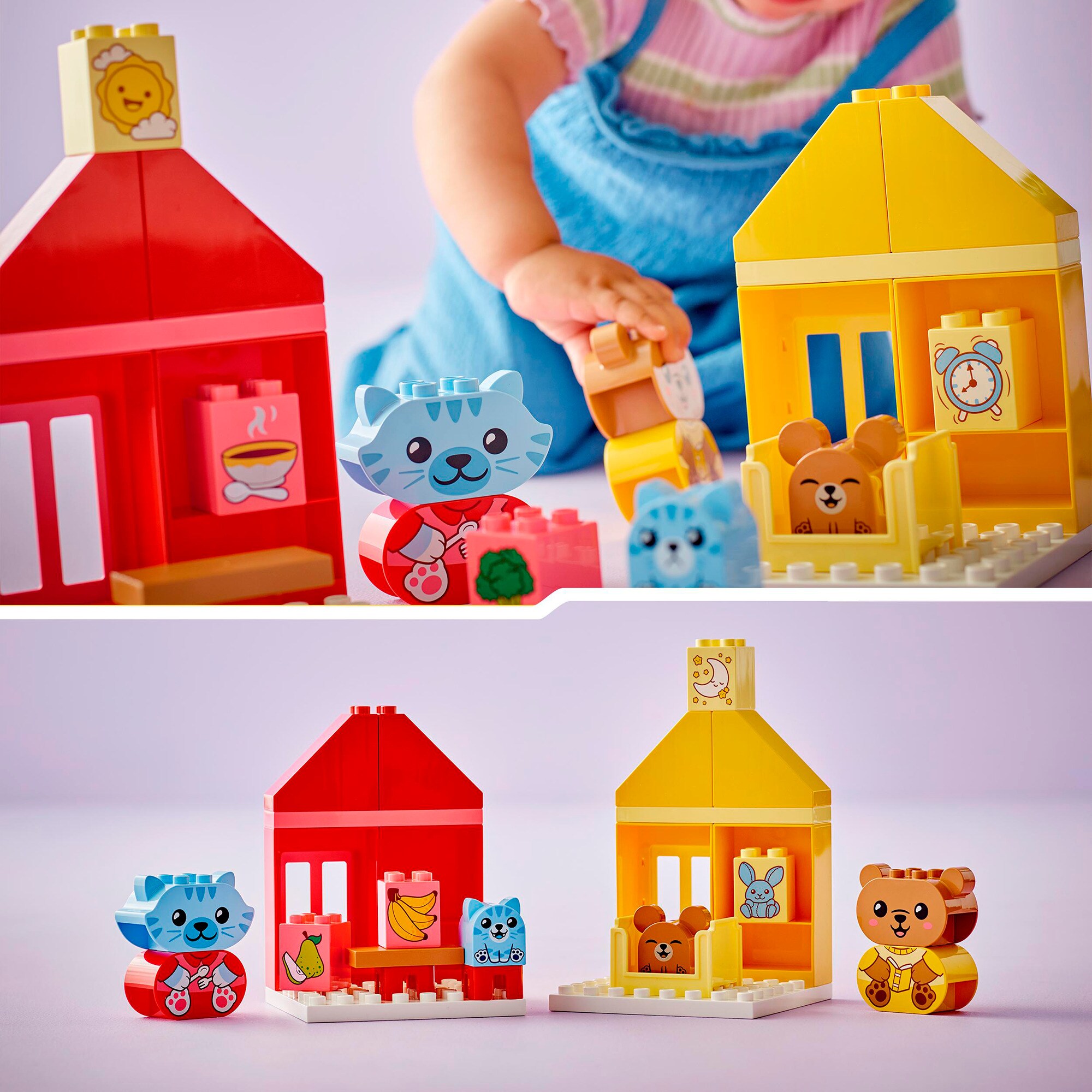 LEGO Konstruktionsspielzeug DUPLO Alltagsroutinen: Essen & Schlafenszeit
