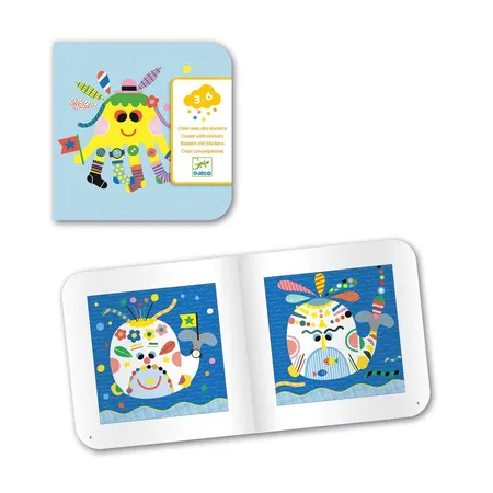 Djeco Sticker: Stickerbilder Meerestiere