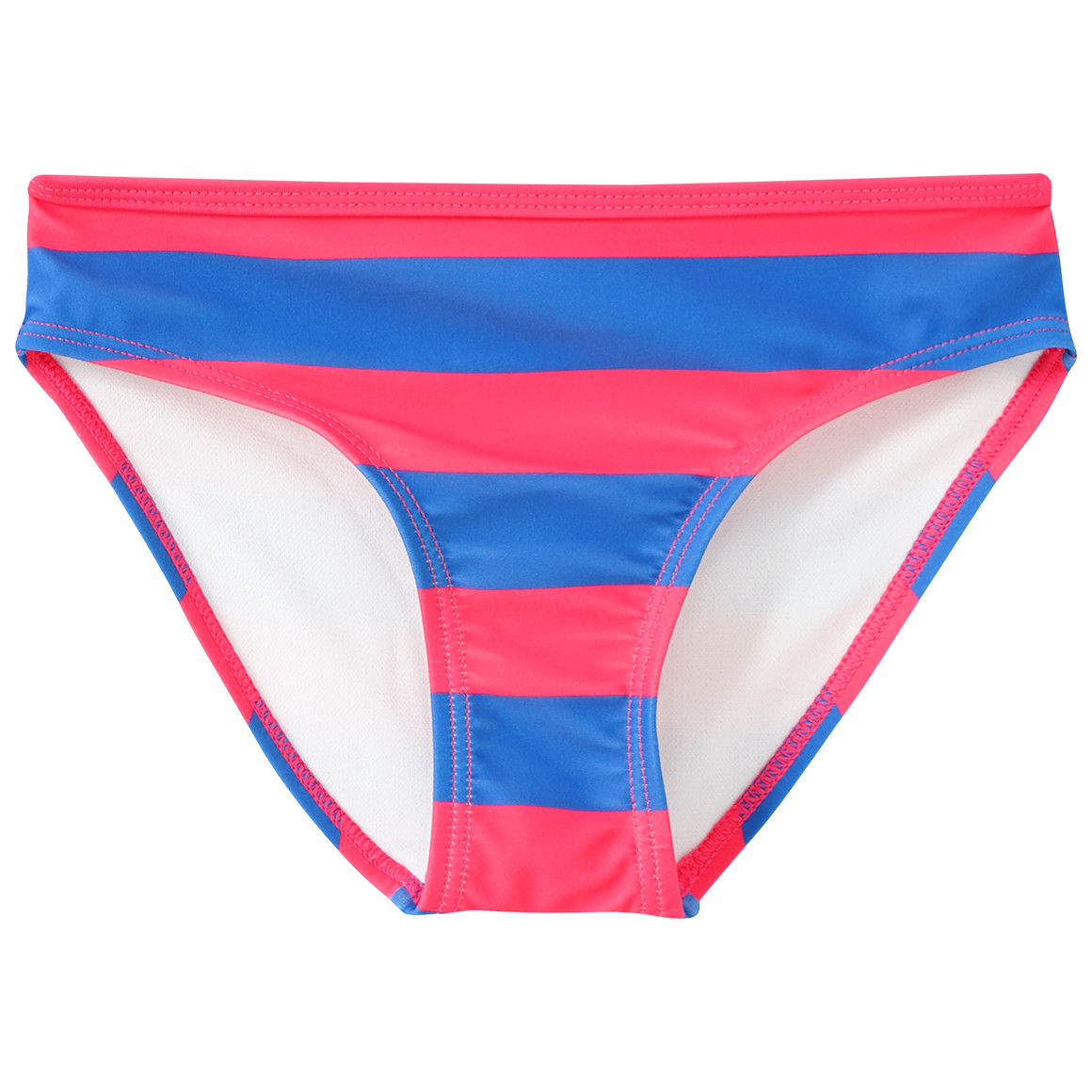 Famy Mädchen Bikini mit Streifen rot / blau
