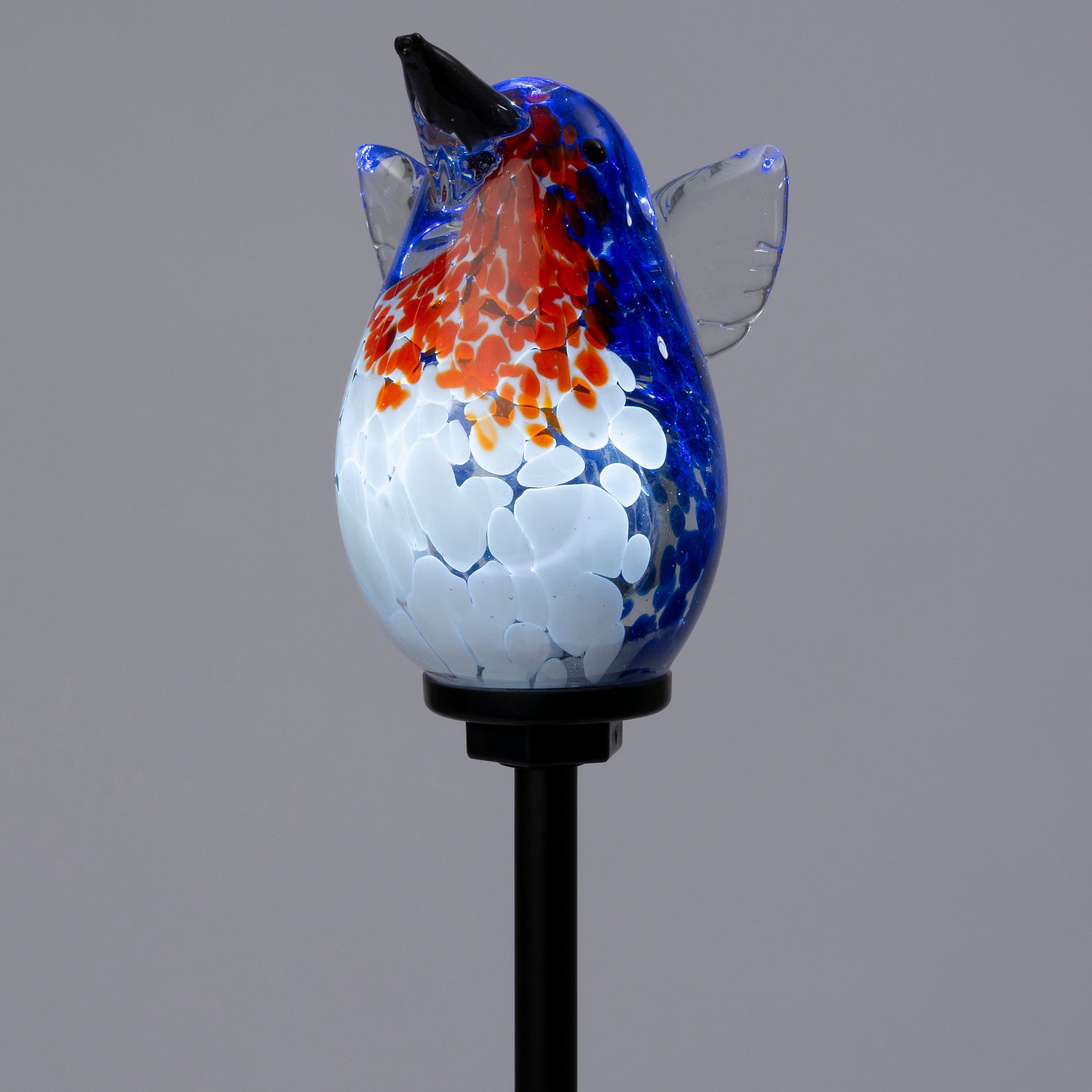 Intratuin solar tuinsteker vogel blauw 11 x 7 x 76 cm