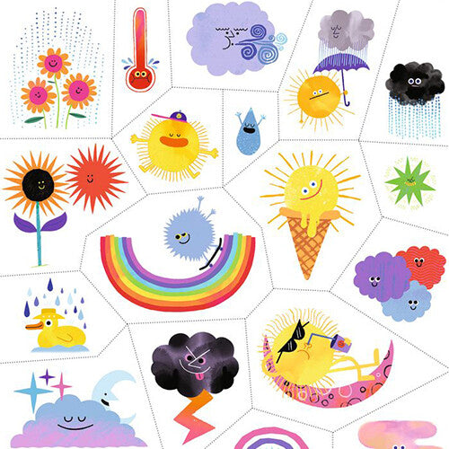 Djeco tattoos het weer emoji's