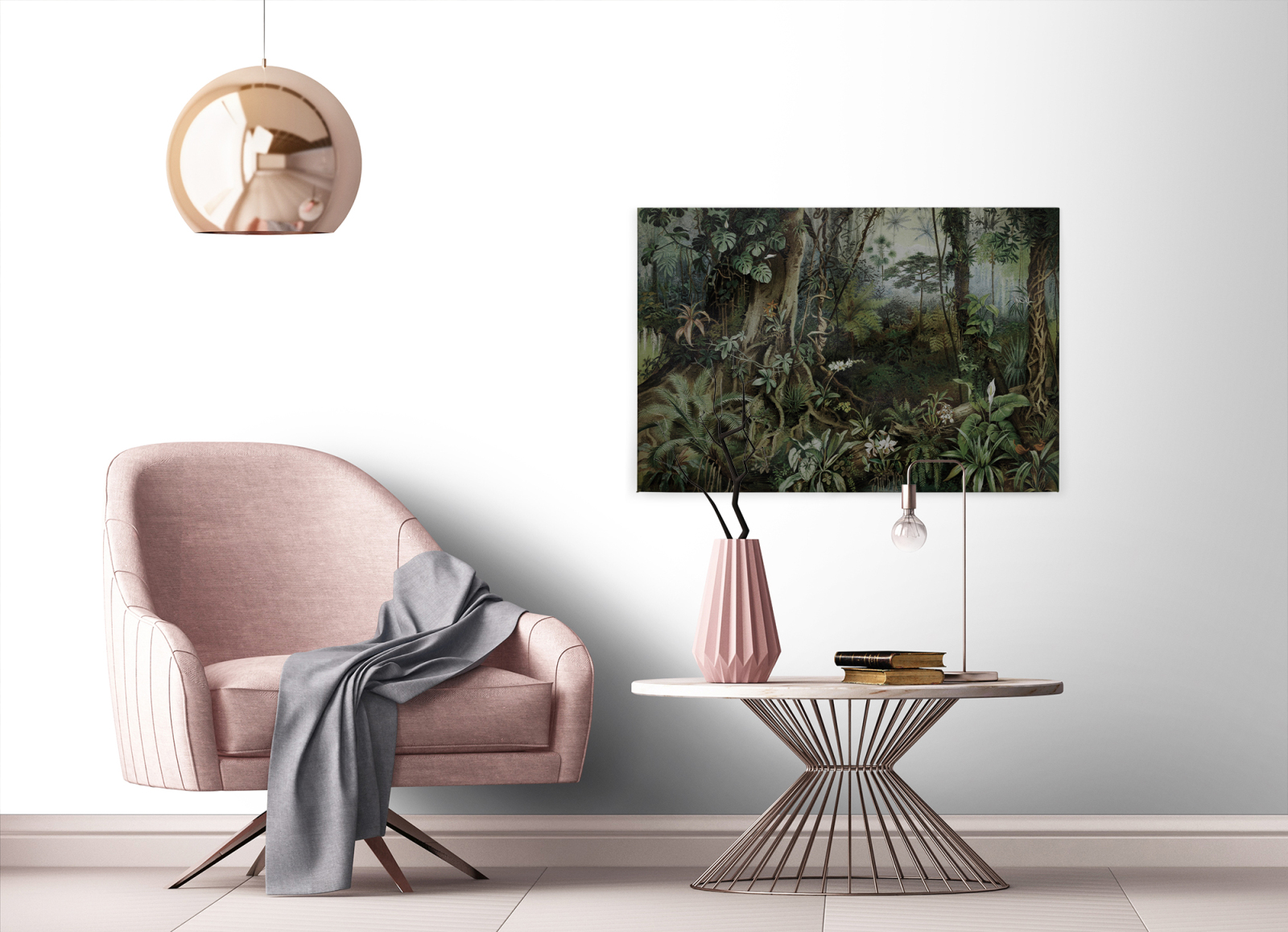 Leinwandbild DSCHUNGEL - grün - 90x60 cm