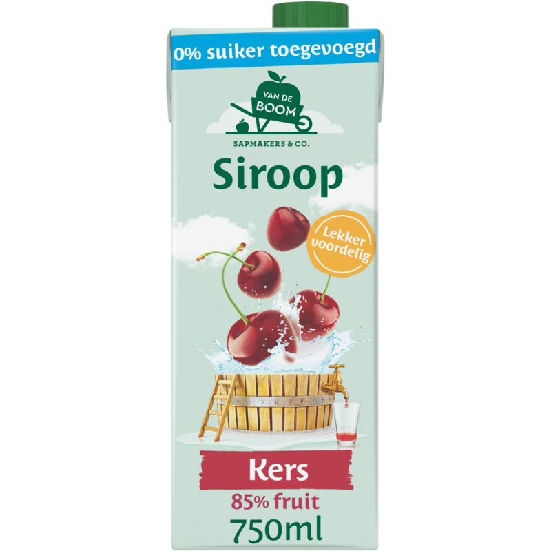 Van de Boom Kers siroop 0% suiker