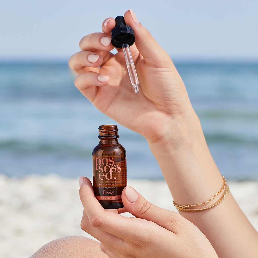 fleeky Tan Drops - Selbstbräuner Booster Tropfen für Gesicht & Körper