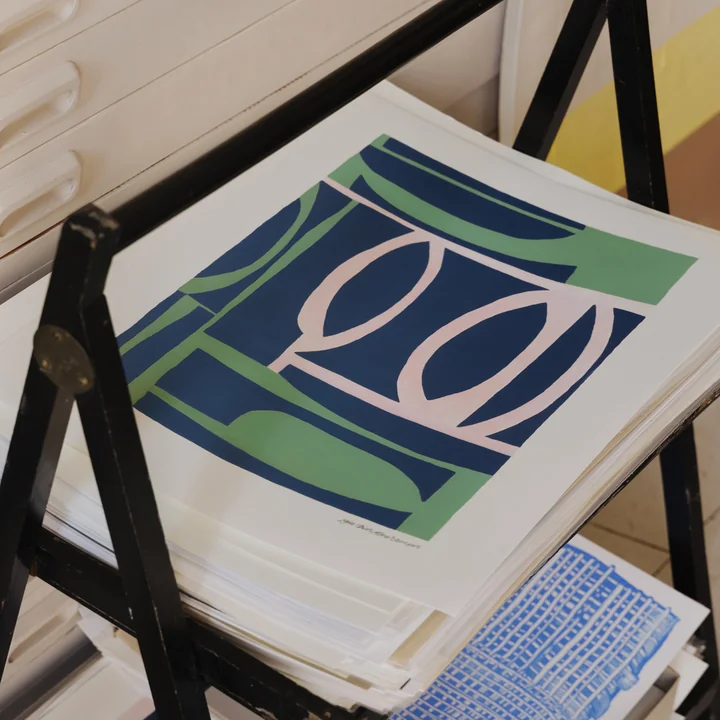 The Poster Club - Green House von Leise Dich Abrahamsen, 30 x 40 cm