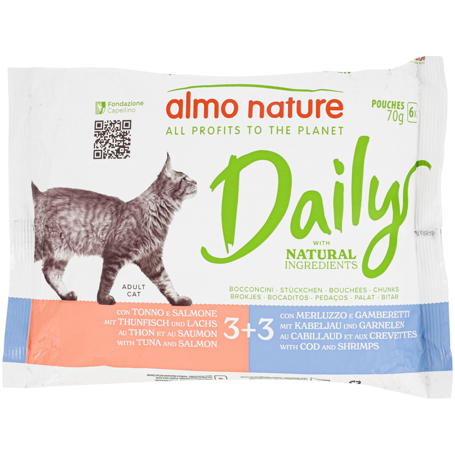 Almo Natural Katzenfutter Thun & Lachs 6x70g