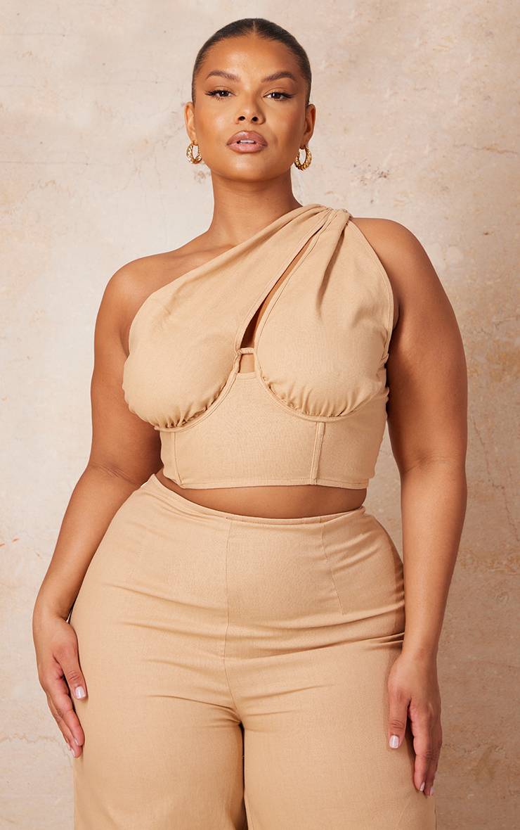 Top Corset Asymétrique Grande Taille
