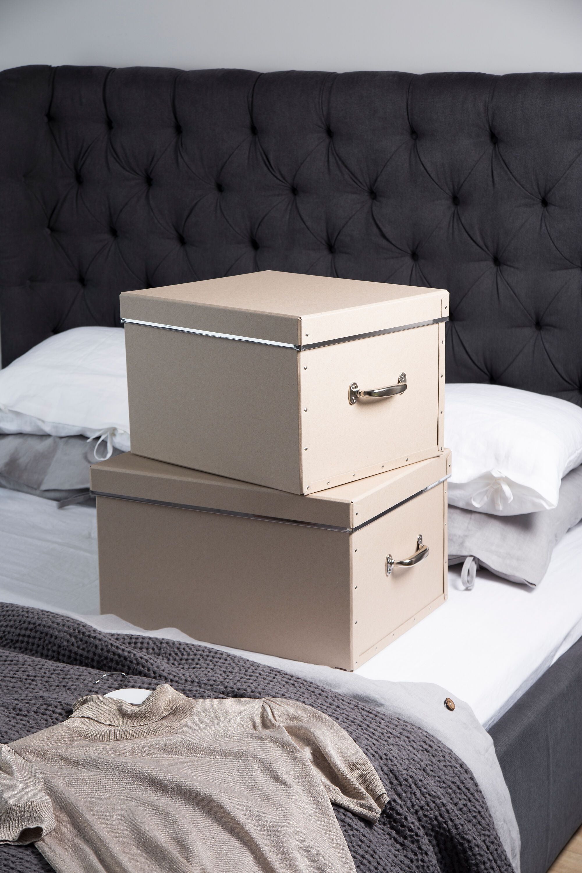 BIGSO Aufbewahrungsbox - Natur / B: 38.0 cm x T: 51.0 cm x H: 28.5 cm