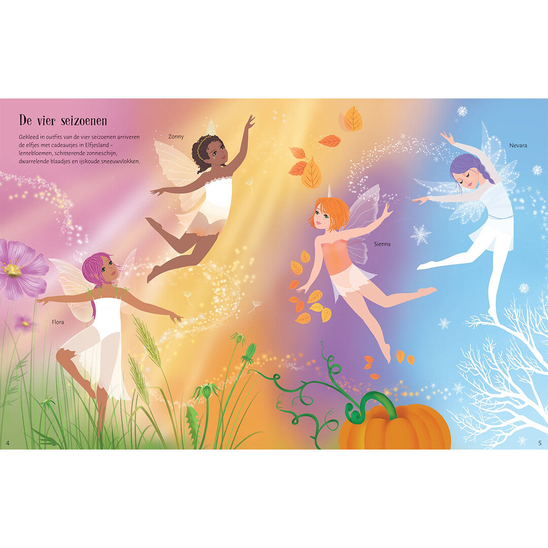 Uitgeverij usborne sticker- en aankleedboekje balletelfjes