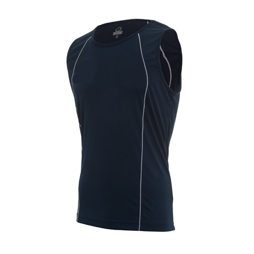 Camiseta esportiva sem mangas Rhino, respirável, para rúgbi, corrida e academia (azul)