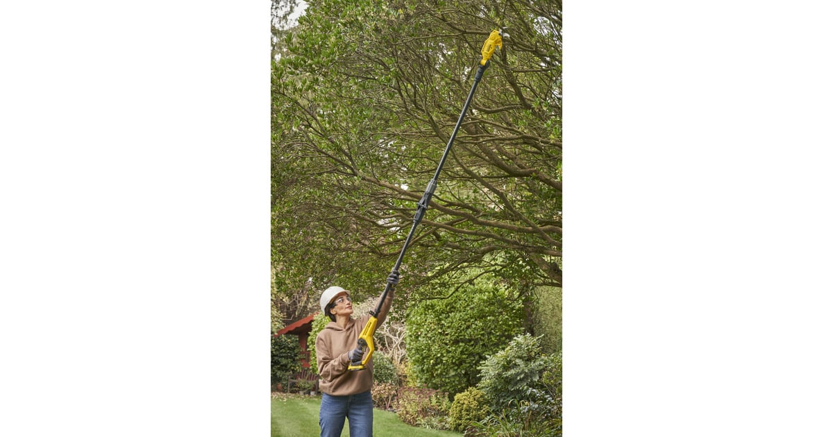 Stanley18V FATMAX V20 accu-takkenschaar - 2Ah accu  (Geel/zwart,  Accu en oplader inbegrepen, telescopische steel)