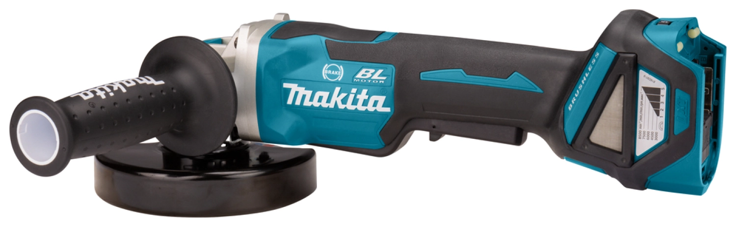 Makita DGA519ZJ 18V Li-Ion Accu haakse slijper body in Mbox - X-Lock - 125mm - koolborstelloos