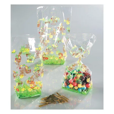 Folia Zellglasbeutel Ostern, 115 x 190mm, 10 Stück