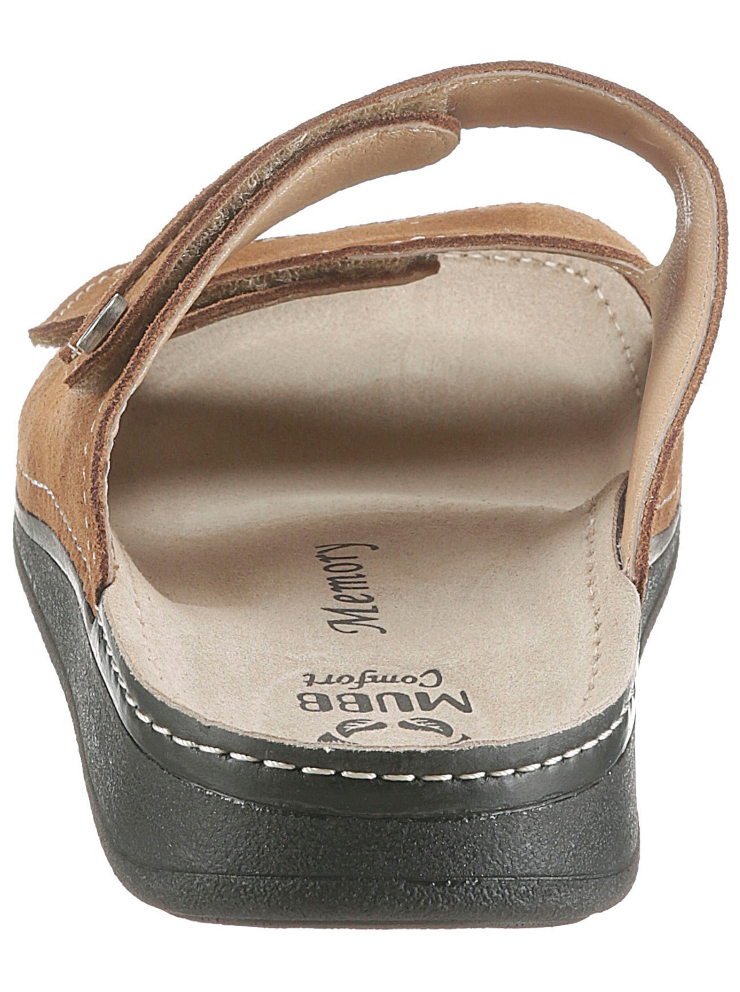 Pantolette in cognac