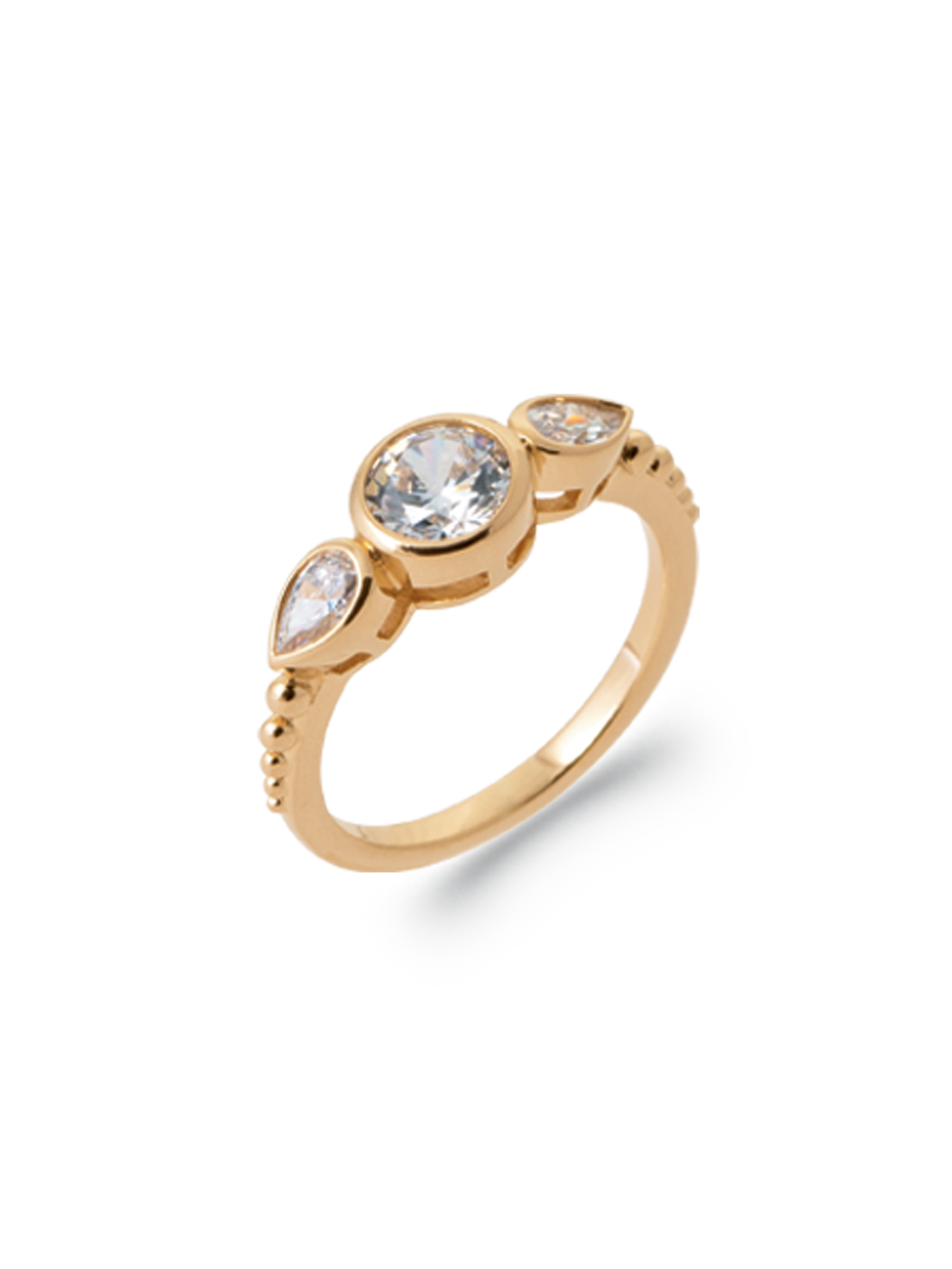 Bague zirconias blancs