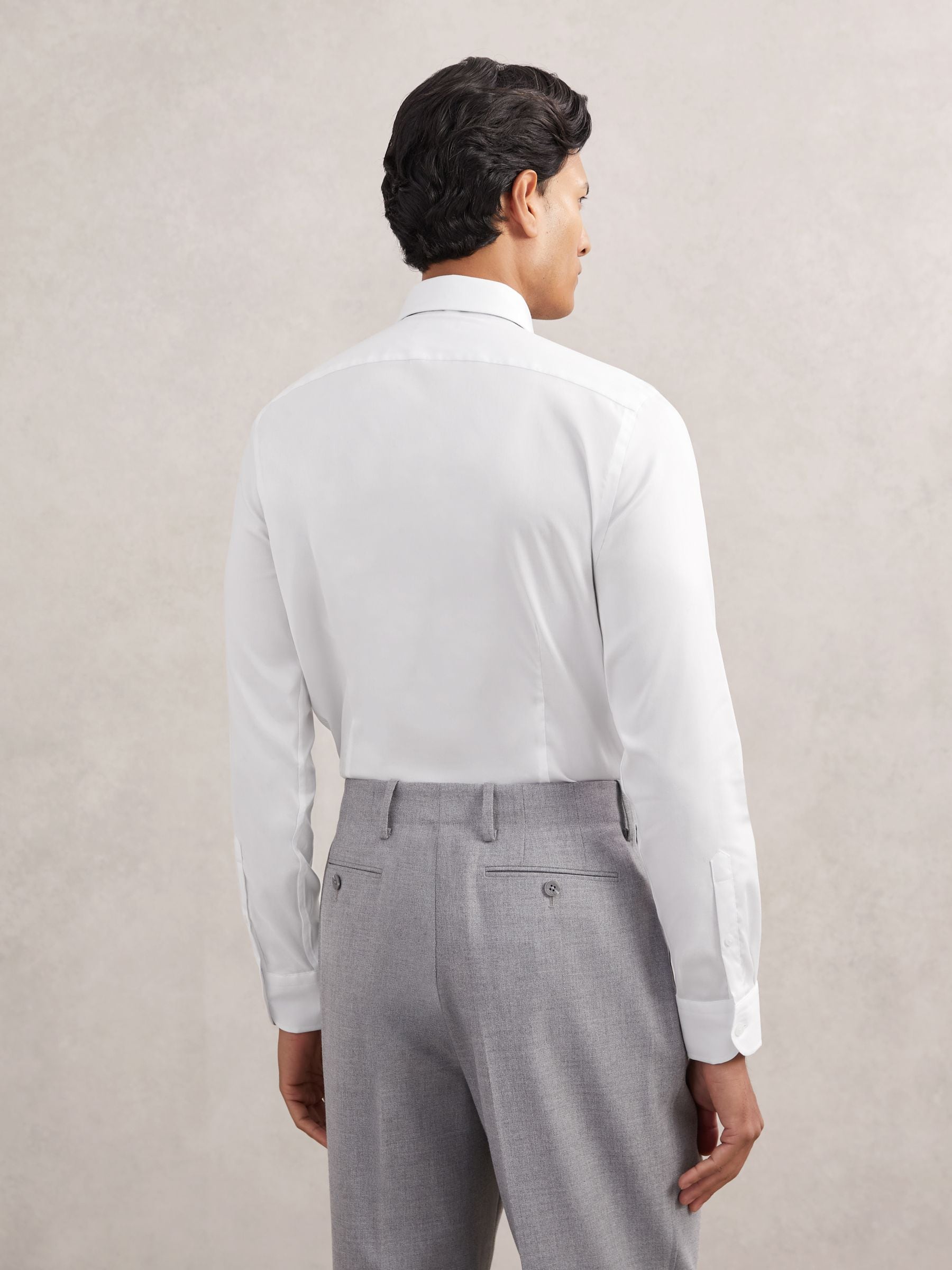 Wit - Slim Fit - Reiss Bishopsgate Cotton-Tencel Stretch Shirt