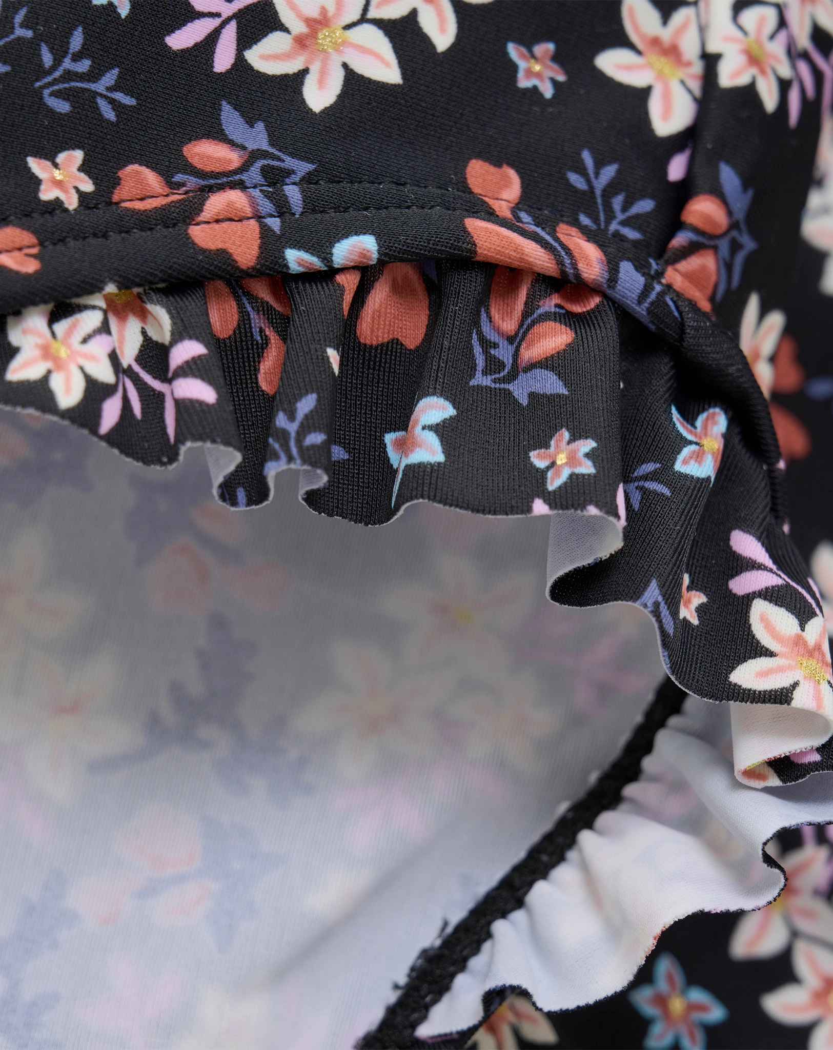 Bikini BLOSSOM FRILLS in black