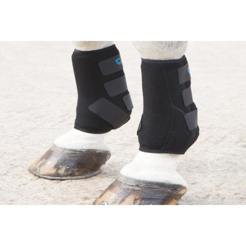 Botas esportivas ARMA de neoprene preto para cavalos