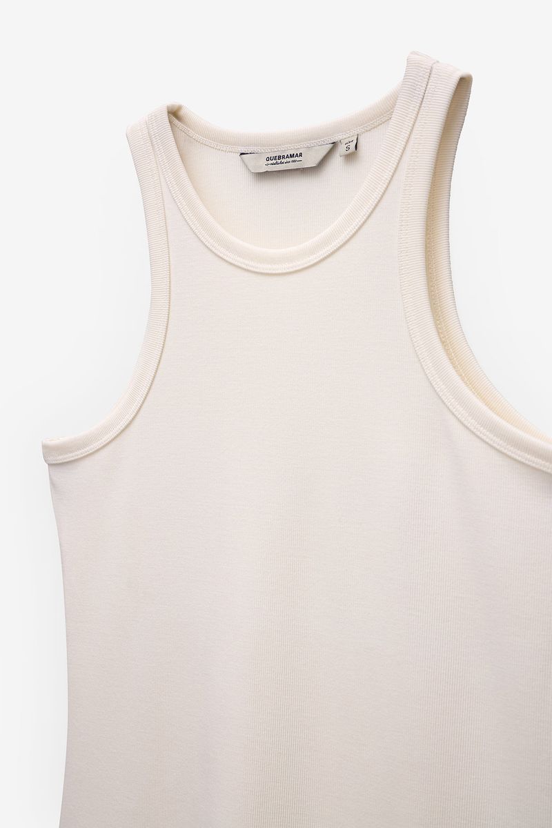 TOP HALTER CANELADO