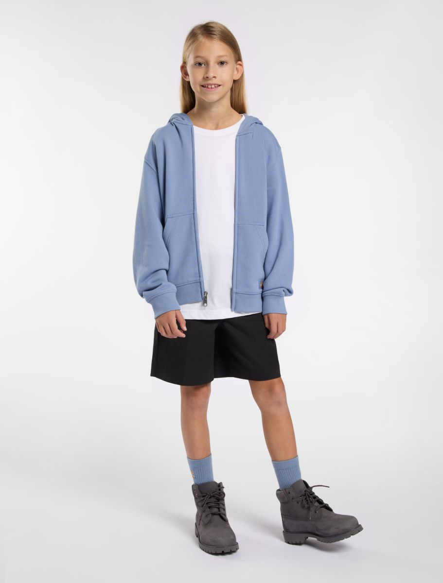 Dickies Youth Terry Full Zip Hoodie Country Blue