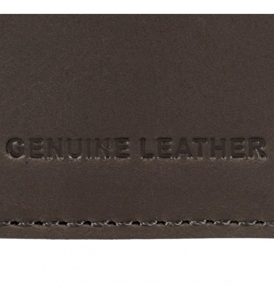 Carteira Pepe Jeans Checkbox em couro cinza