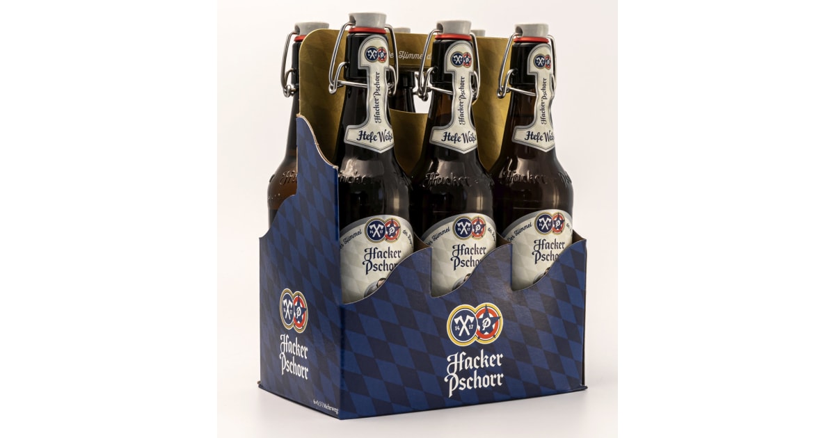 Hacker-Pschorr Hefe Weiße Tray 6x 0,5 Liter (Mehrweg)