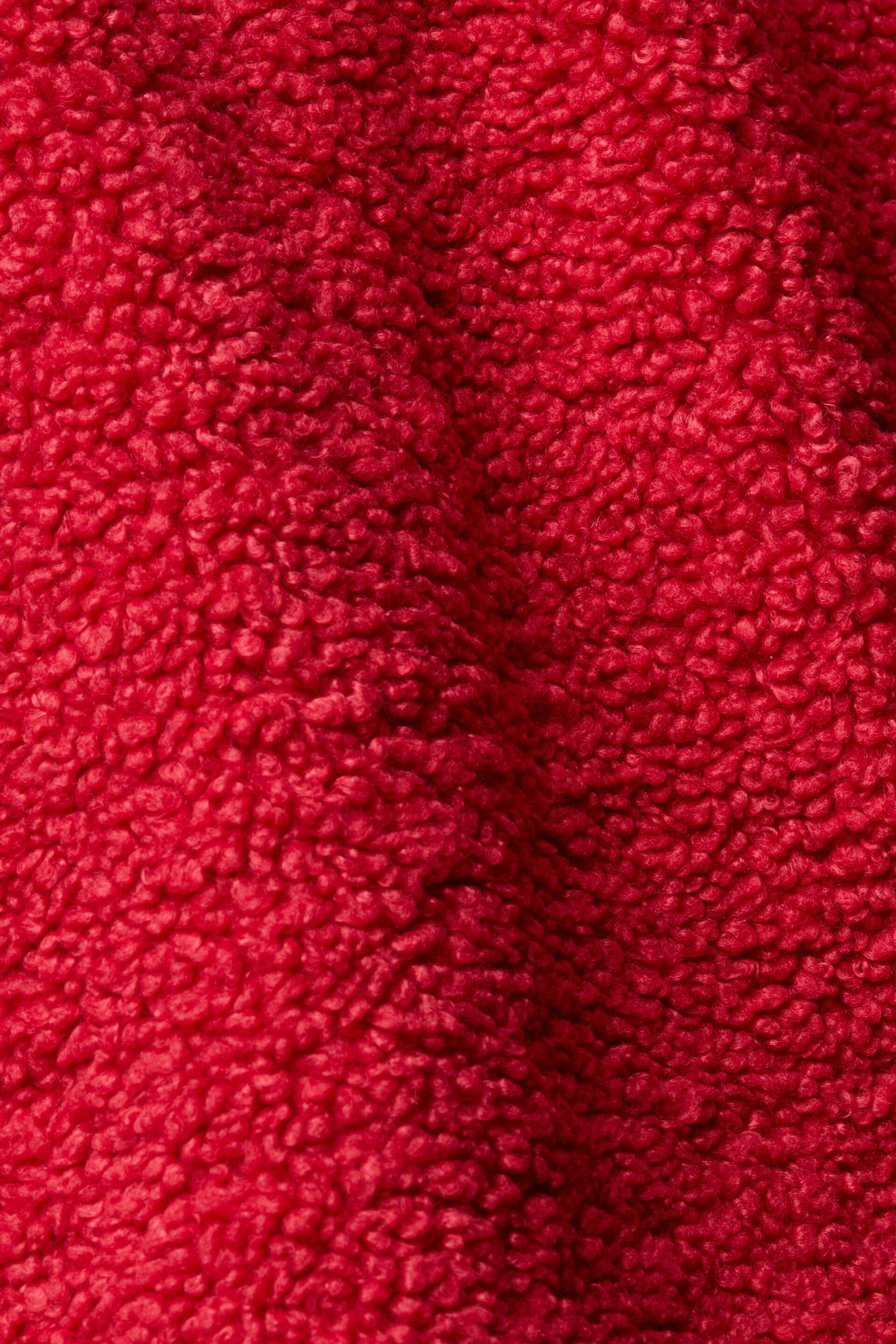 Cardigan zippé en polaire peluche à capuche
