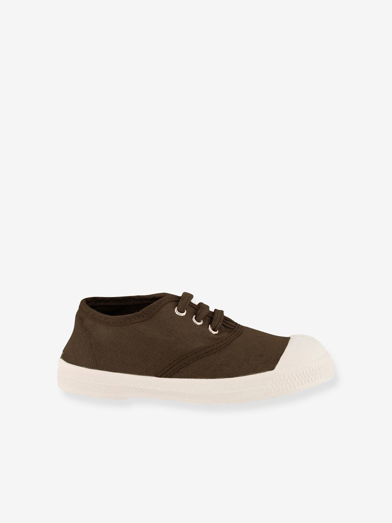 Tênis de algodão cáqui com cadarço BENSIMON®