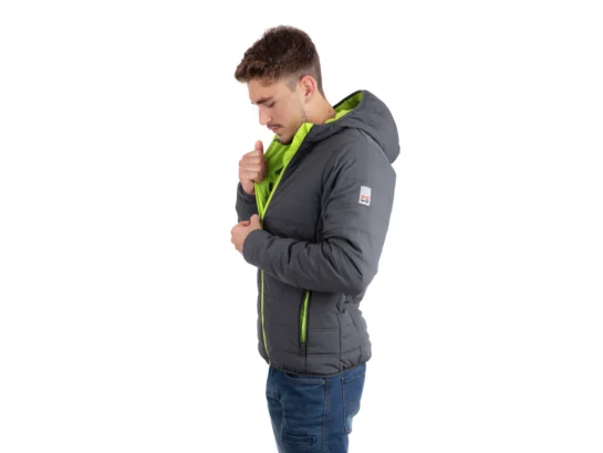 Blouson de travail Matelassé Moon Anthracite/Lime