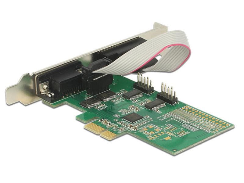 Delock PCI-Express-Karte 89557 4x Seriell / RS232 PCIe-Schnittstellenadapter, 4x Serial