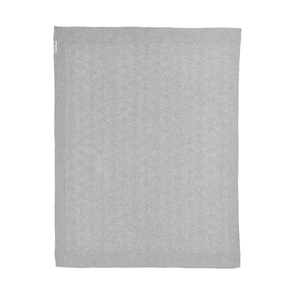 Meyco Diamond Wiegdeken Grijs Melange 75 x 100 cm