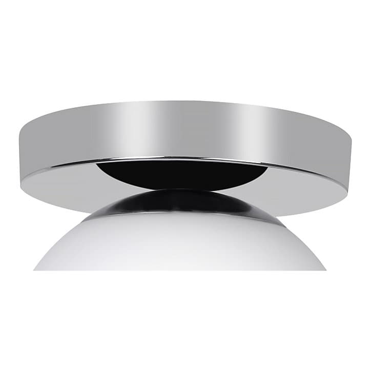 Plafonnier de salle de bain Dorres E14 40W IP44 Ø16cm GoodHome argent