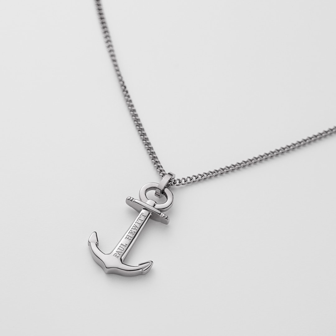 Paul Hewitt Halskette Anchor Marinium Ocean Steel Silbrig