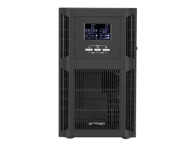 Armac Office On-Line O/3000I/PF1 - UPS - AC 230 V - 3000 Watt - 3000 VA - 6 x batteri - 9 At - USB, RS-232 - output-stikforbindelser: 8 - PFC - sort