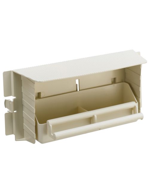 Ferplast Voerbak Brava 6 - Vogel - Voerbak- Drinkbak - 28.5x10x13 cm Beige