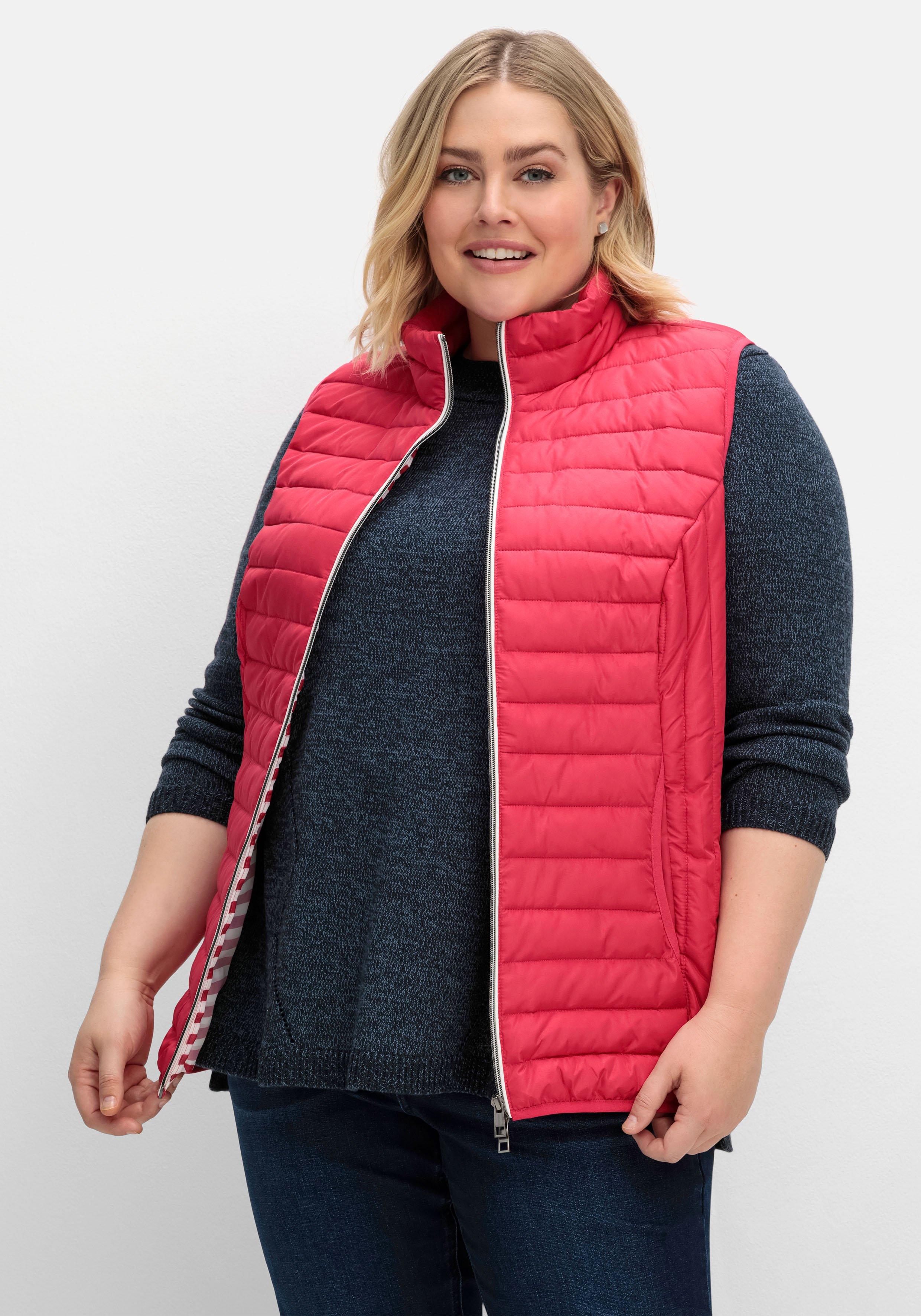 Leicht wattierte Steppweste mit 2-Wege-Zipper