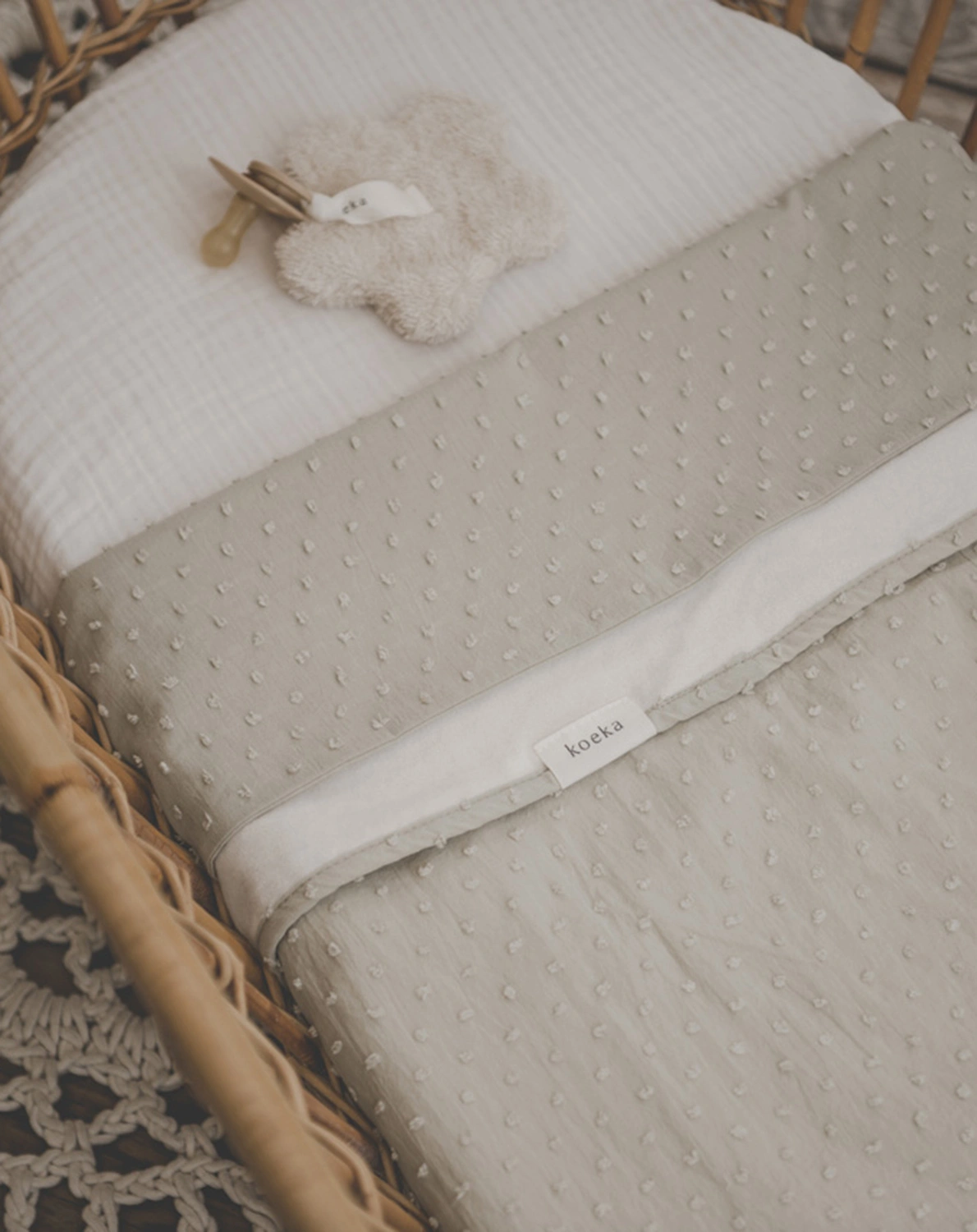 Babydecke NAPA (75x100) in sage