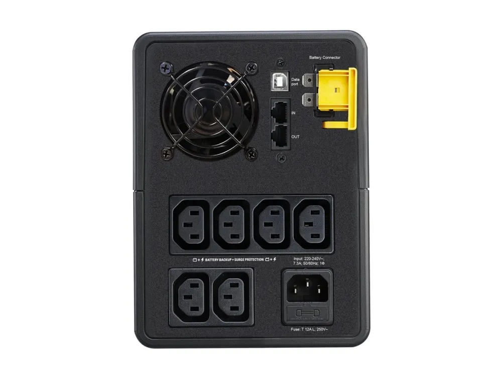 APC Back-UPS BX Series BX1600MI - UPS - AC 230 V - 900 Watt - 1600 VA - 7 At - output-stikforbindelser: 6